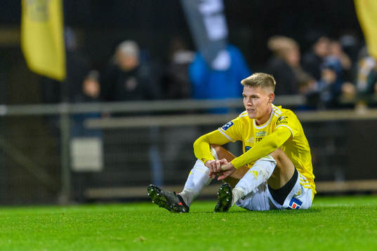 Falkenbergs FFs Taylor Silverholt deppar