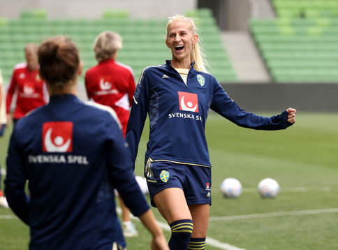 Sofia Jakobsson of the Swedish women's national football