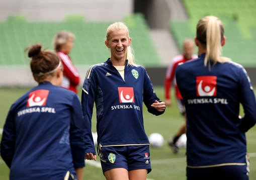 Sofia Jakobsson of the Swedish women's national football