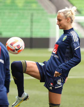 Nathalie Björn of the Swedish women's national football