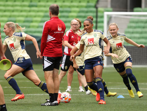 Madelen Janogy of the Swedish women's national football team