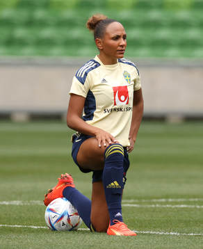 Madelen Janogy of the Swedish women's national football team