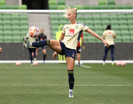 Sofia Jakobsson of the Swedish women's national football