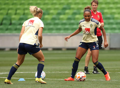 Madelen Janogy of the Swedish women's national football team