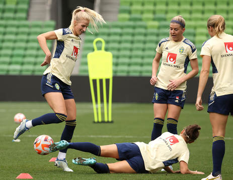 Sofia Jakobsson of the Swedish women's national football