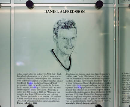 Daniel Alfredsson’s plaque