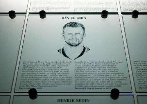 Daniel Sedin’s plaque