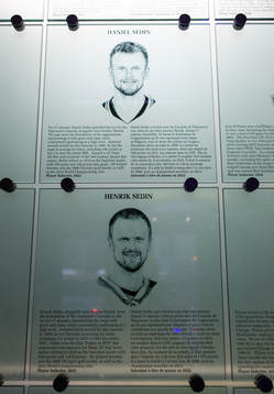 Daniel Sedin and Henrik Sedin’s plaques
