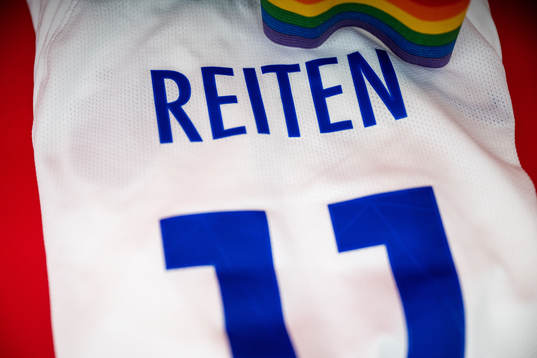 The kit and captains’ armband of Guro Reiten of Norway in