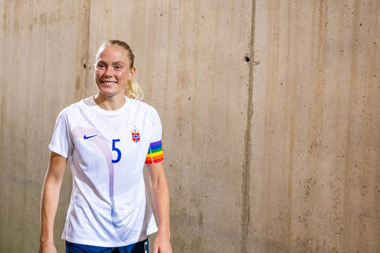 Guro Bergsvand of Norway aftter the international friendly