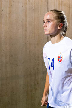 Amalie Eikeland of Norway at half-time
