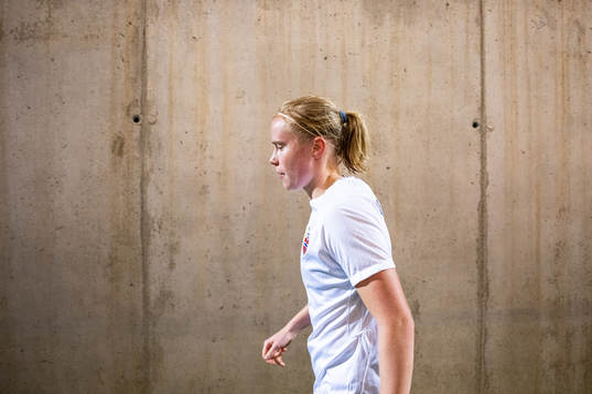 Julie Blakstad of Norway at half-time