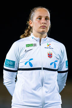 Goalkeeper Aurora Mikalsen of Norway