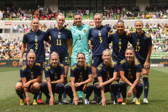 The starting eleven of Sweden