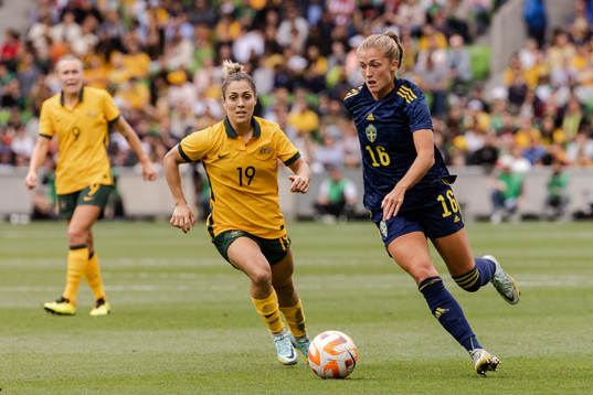 Katrina Gorry of Australia and Filippa Angeldahl of Sweden