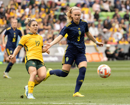 Matilda Vinberg of Sweden and Katrina Gorry of Australia