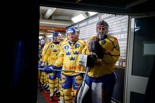 Goaltender Marcus Högberg of Sweden