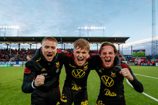 Östersunds Simon Kroon, Sebastian Karlsson Grach och Cesar