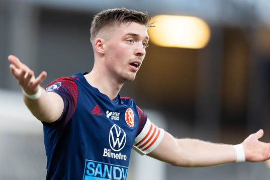 Sandvikens IFs Gustav Thörn reagerar