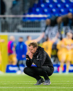 Christian Michelsen, head coach of Kristiansund, looks