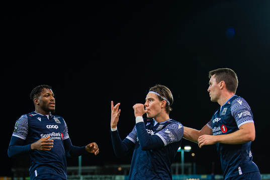 Brynjolfur Andersen Willumsson of Kristiansund celebrates