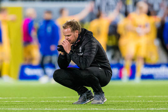 Christian Michelsen, head coach of Kristiansund, looks