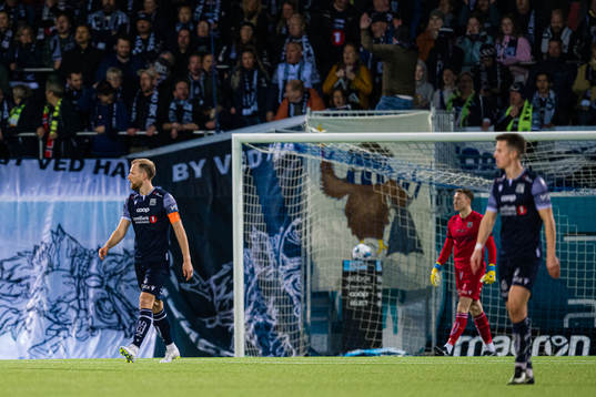 Dan Peter Stensøe Ulvestad of Kristiansund looks dejected