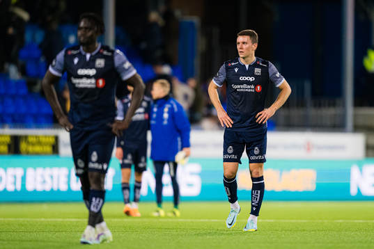 Andreas Eines Hopmark of Kristiansund looks dejected