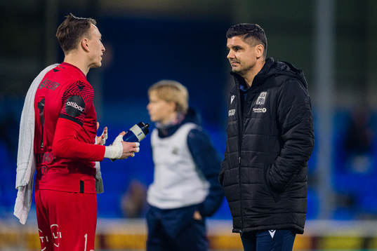 Sean Mcdermott of Kristiansund and Eirik Hoseth, sports