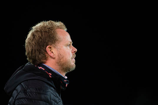Christian Michelsen, head coach of Kristiansund, looks