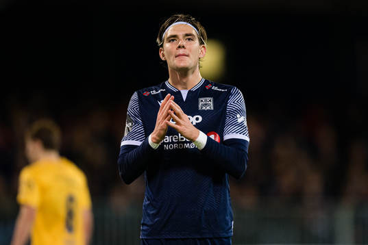 Brynjolfur Andersen Willumsson of Kristiansund looks