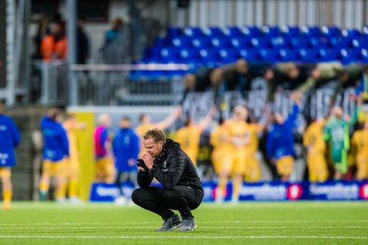 Christian Michelsen, head coach of Kristiansund, looks