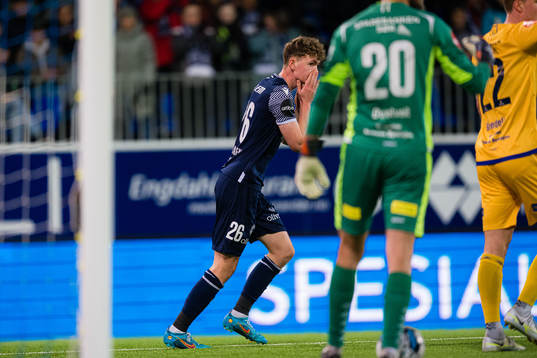 Max Normann Williamsen of Kristiansund reacts
