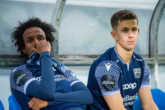 Amin Soleiman Askar and Sander Erik Kartum of Kristiansund