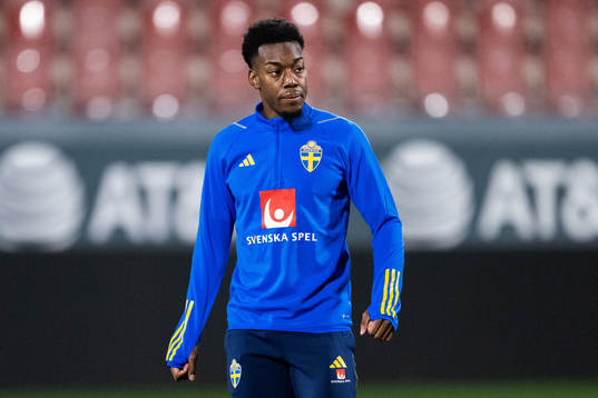 Anthony Elanga of the Swedish national football team