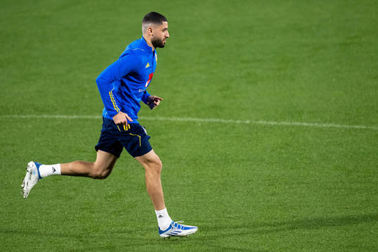 Aiham Ousou of the Swedish national football team