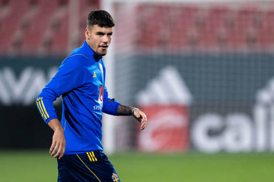 Edvin Kurtulus of the Swedish national football team