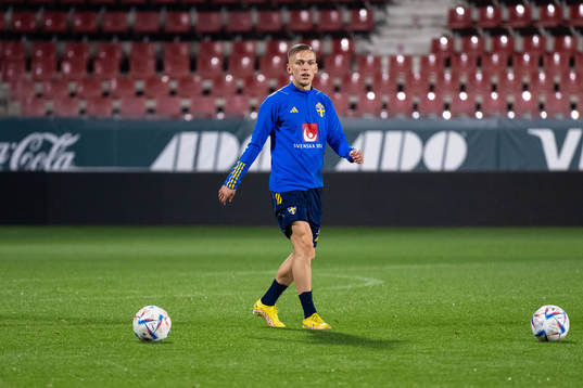 Jesper Karlsson of the Swedish national football team