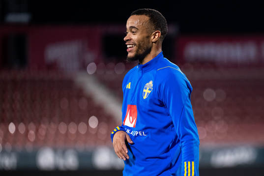 Robin Quaison of the Swedish national football team