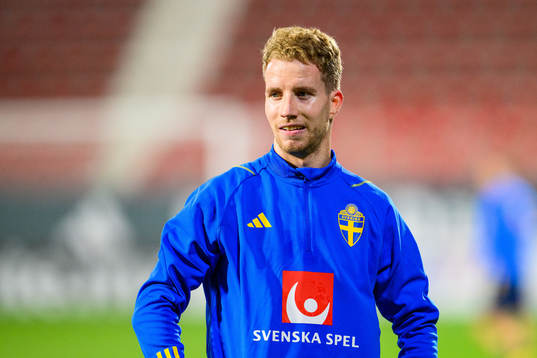 Samuel Gustafson of the Swedish national football team