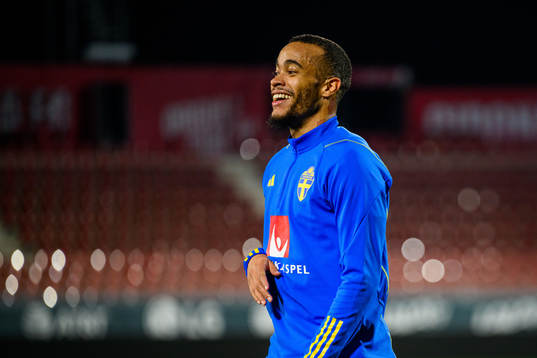 Robin Quaison of the Swedish national football team
