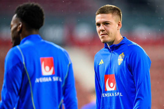 Emil Holm of the Swedish national football team