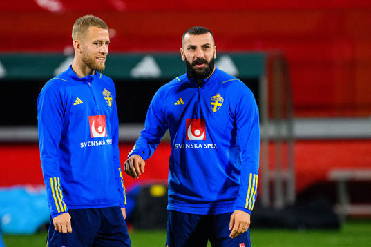 Filip Dagerstål and Mikael Ishak of the Swedish national
