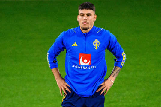 Edvin Kurtulus of the Swedish national football team