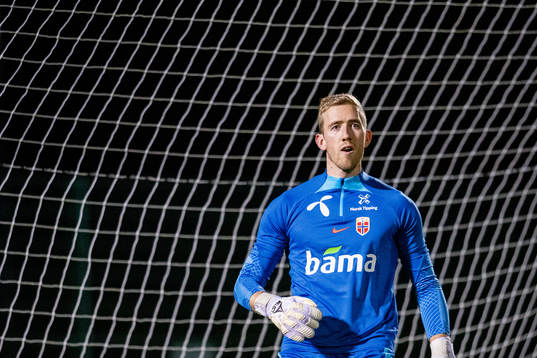 Goalkeeper Egil Selvik of the Norwegian national football