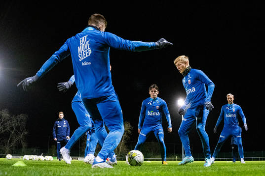 Hugo Vetlesen, Birger Meling, Stian Gregersen and players