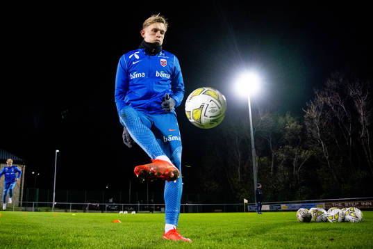 Marcus Holmgren Pedersen of the Norwegian national football
