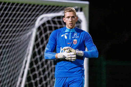 Goalkeeper Egil Selvik of the Norwegian national football