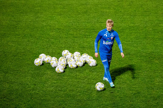 Birger Meling of the Norwegian national football team