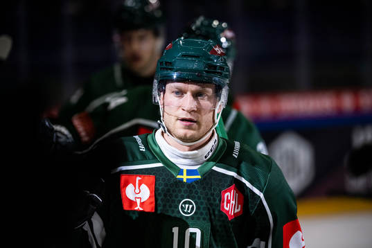 Marcus Nilsson of Färjestad celebrates